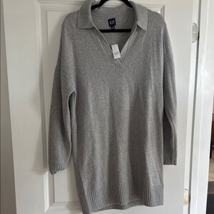 GAP Gray Long Sleeve Dress